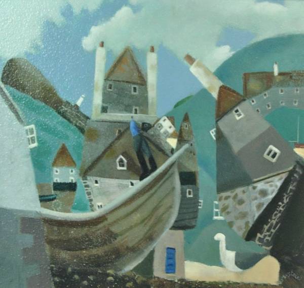 - Mixed Media on Board, Painting by David Eustace, measuring 28 x 28 cm (H x W) framed at 40 x 41 cm £1095